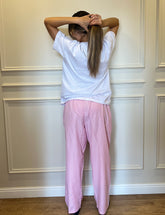 Pink Checkered Pants Pyjama set